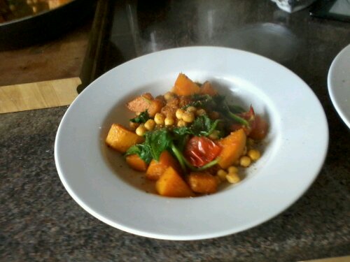 butternut squash and chickpea curry